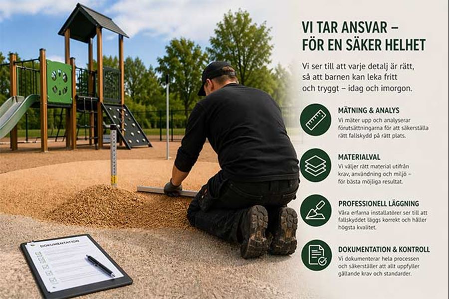 Fallskydd Lekplats Buyggbroderna